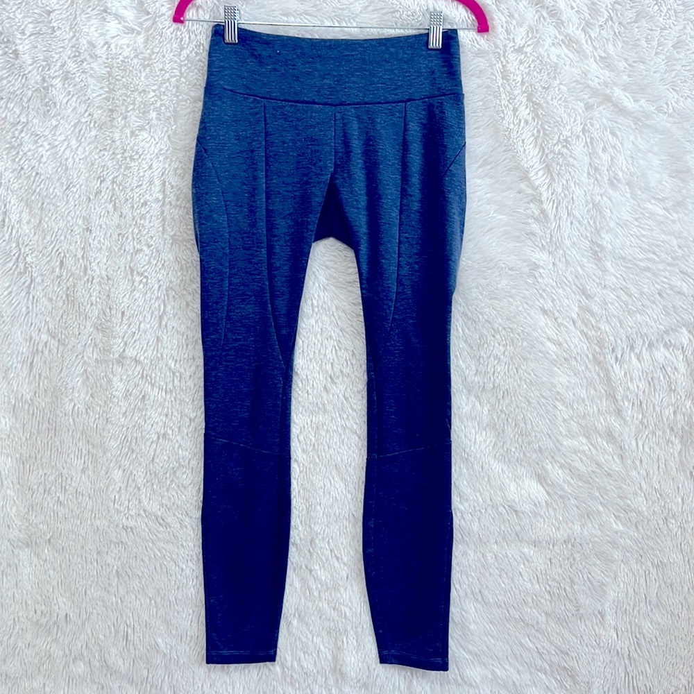 Prana navy blue thick legging work out pants size s
